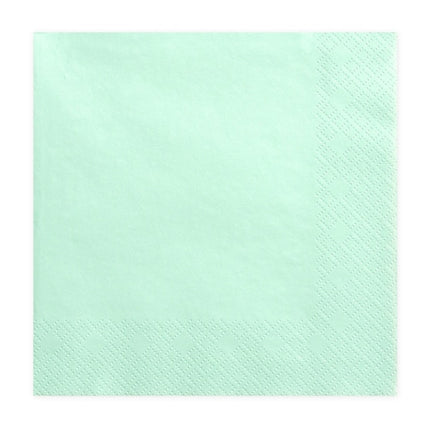 Tovaglioli verde menta 33cm 20pz