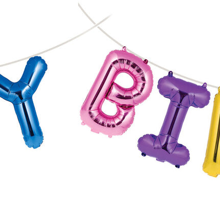 Set di palloncini colorati Happy Birthday Letter 41 cm