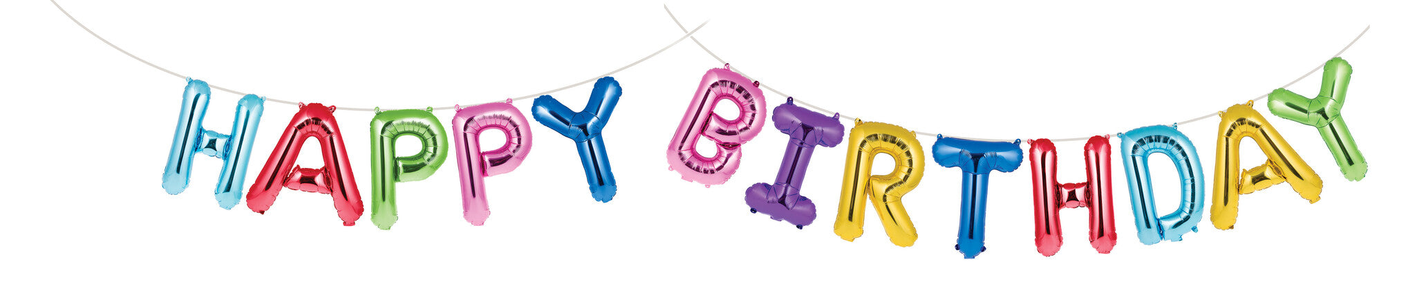 Set di palloncini colorati Happy Birthday Letter 41 cm