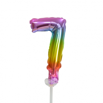 Palloncino in foil Figura 7 Arcobaleno 13cm vuoto