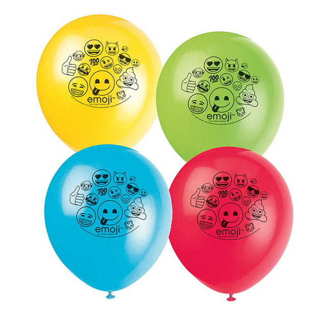 Palloncini Emoji 30cm 8pz