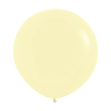 Palloncini giallo pastello opaco 61cm 10pz