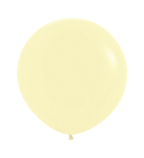 Palloncini giallo pastello opaco 61cm 10pz