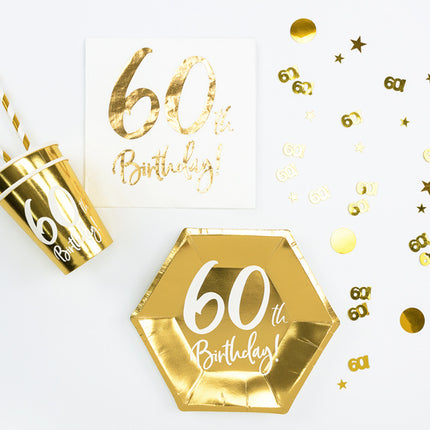 Coriandoli da tavolo 60 Years Gold