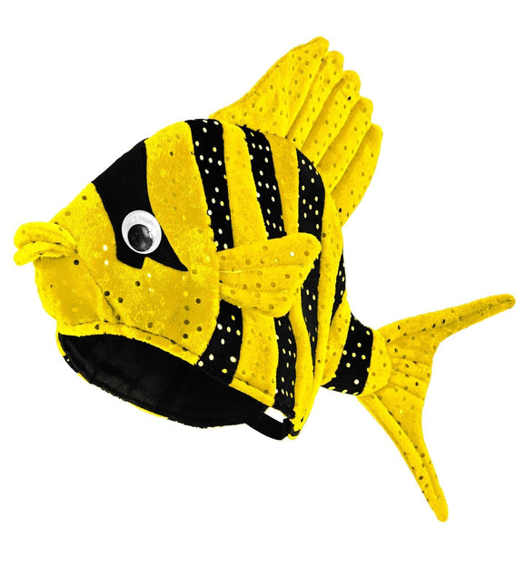 Cappello da pesce giallo