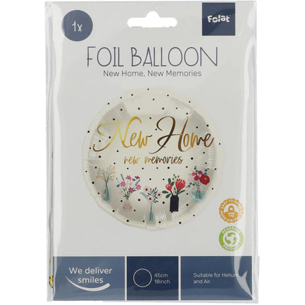 Palloncino ad elio New Home Flowers Vuoto 45cm