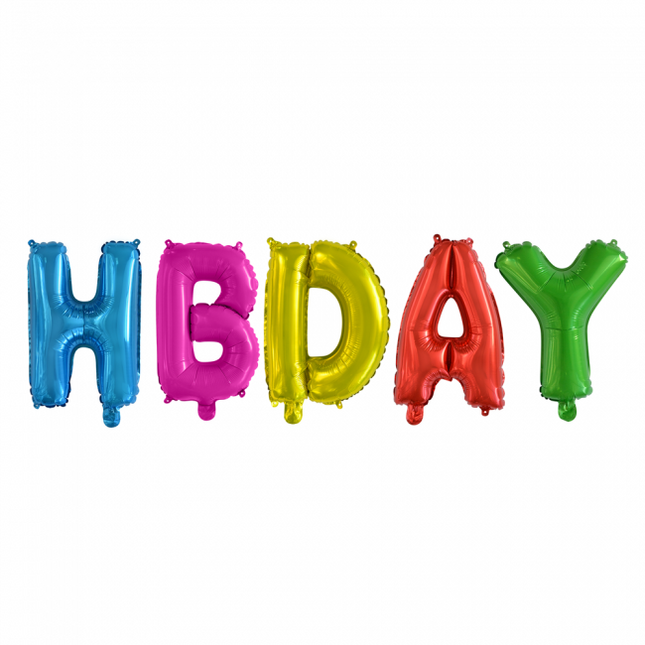 Palloncini Lettera Set Hbday Colorato 41cm