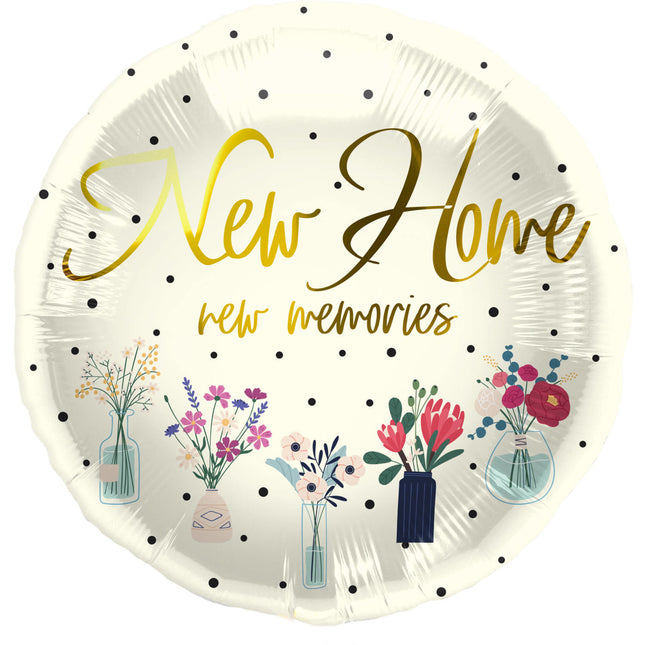 Palloncino ad elio New Home Flowers Vuoto 45cm