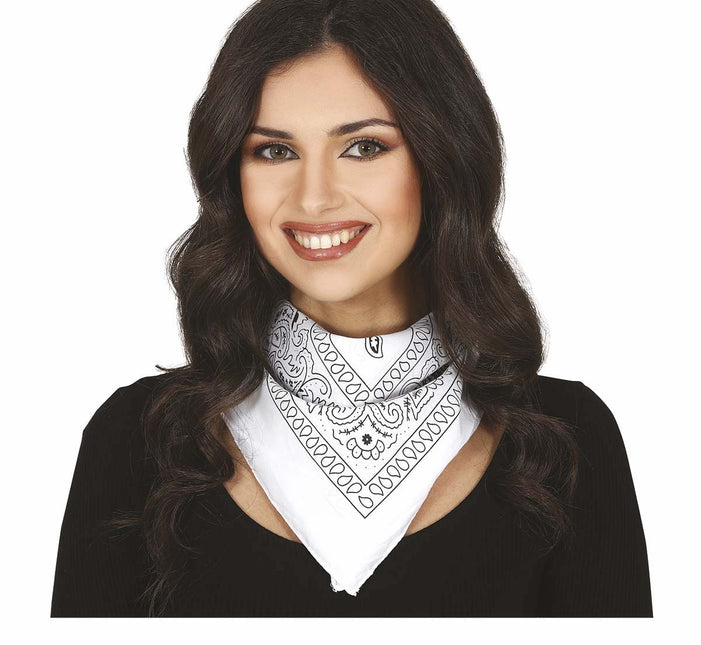 Sciarpa Bandana Bianca