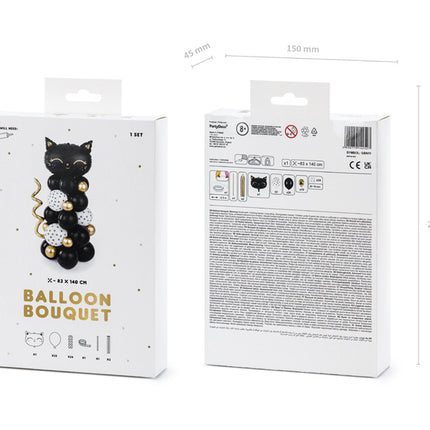 Pilastro a palloncino Cat Black 1,4 m