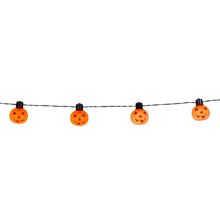 Ghirlanda luminosa di Halloween LED Zucca 1,75m