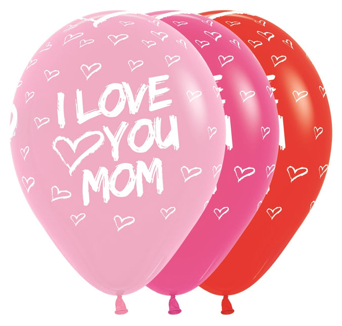 Palloncini I Love You Mamma Mix 30cm 25pz