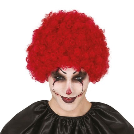 Parrucca afro di Halloween rossa