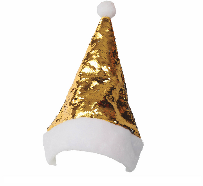 Cappello da Babbo Natale Oro