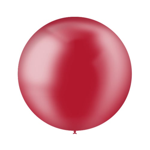 Palloncino gigante rosso trasparente 60 cm