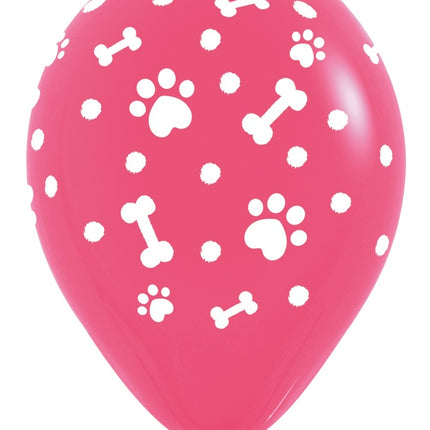 Palloncini Paw Prints Girl Mix 30cm 25pz