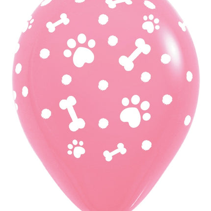 Palloncini Paw Prints Girl Mix 30cm 25pz