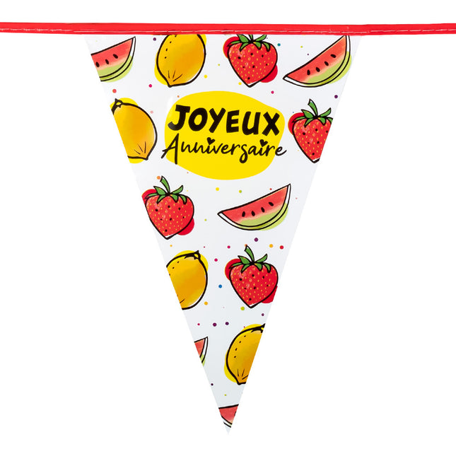 Ghirlande Joyeux Anniversaire Frutta 6m