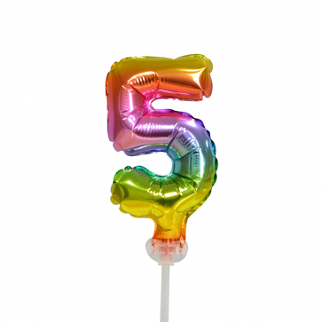 Palloncino in foil Figura 5 Arcobaleno 13cm vuoto