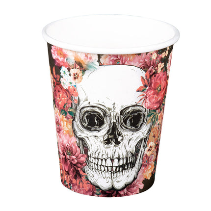 Bicchieri Dia De Los Muertos di carta 210ml 10pz