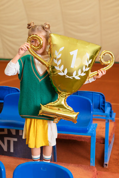 Palloncino ad elio Coppa dei Campioni vuoto 64 cm