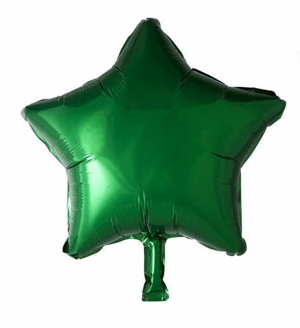 Palloncino ad elio Star Verde 46cm vuoto