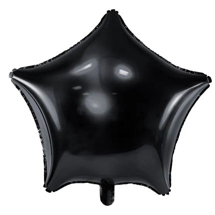 Palloncino ad elio Star nero vuoto 48 cm