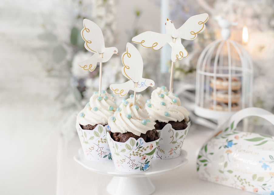 Stampi per cupcake Fiori 6 pezzi