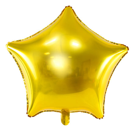 Palloncino ad elio Star Oro Lucido Vuoto 48 cm