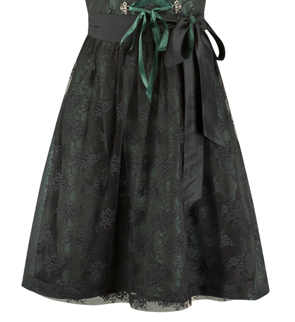 Nero Verde Abito Dirndl Oktoberfest Donna Jaquard