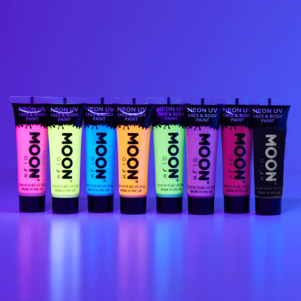 Moon Glow Intense Neon UV Face Paint Verde intenso 12ml