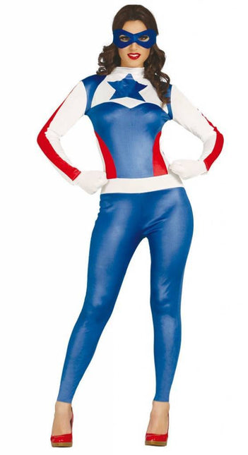 Costume da supereroe America Donna