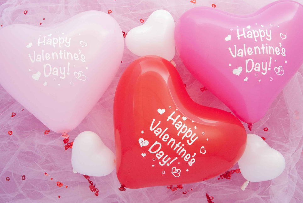 Palloncini Cuore Happy Valentine Mix 30cm 50pz