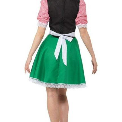 Abito Dirndl Oktoberfest Rosso Verde