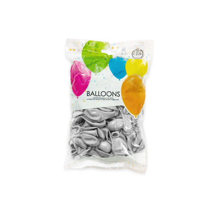 Palloncini argento metallizzati 13cm 100pz