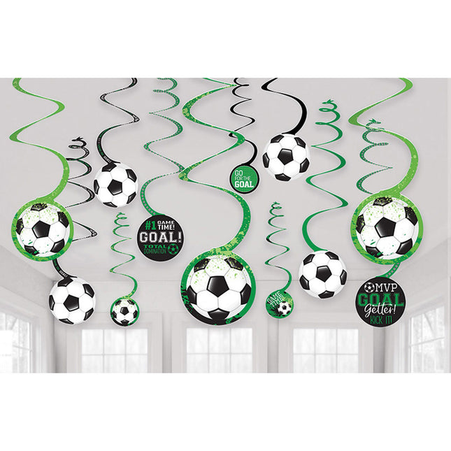 Calcio appeso Decorazione Goal 12 pezzi