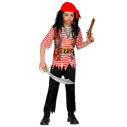 Costume da pirata Red Black Boy