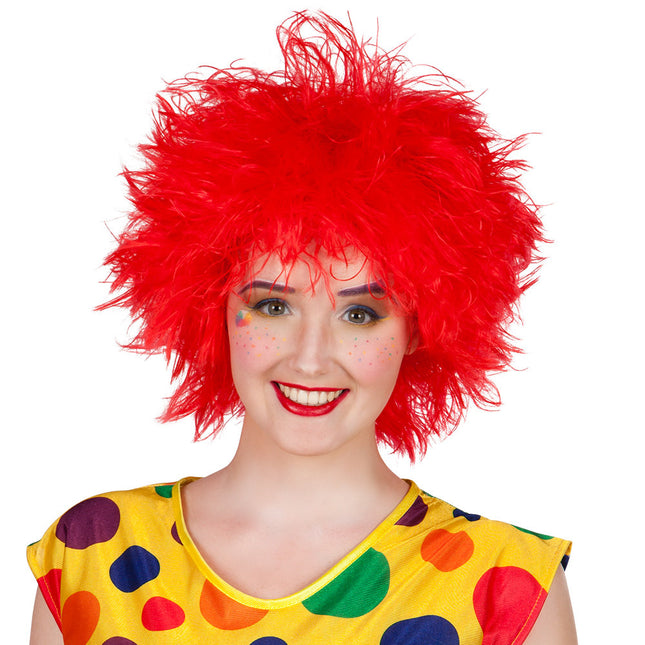 Clown dalla parrucca rossa