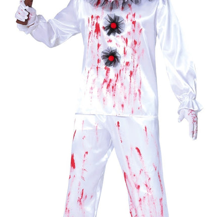 Costume di Halloween da clown assassino Uomo Sangue