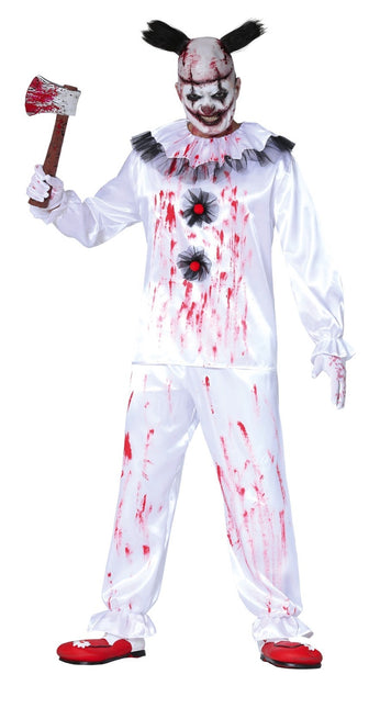 Costume di Halloween da clown assassino Uomo Sangue