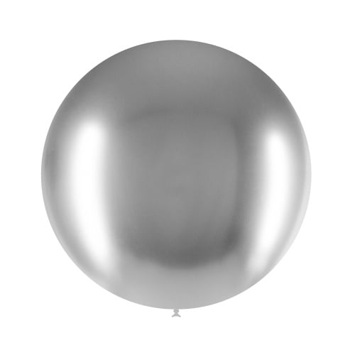 Palloncino Gigante Argento Cromo 60cm