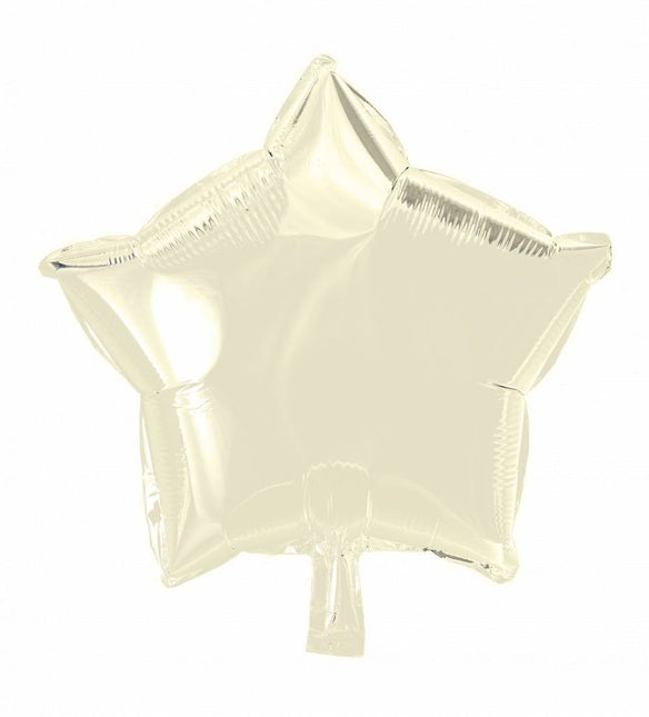 Palloncino ad elio Star Ivory 46cm vuoto