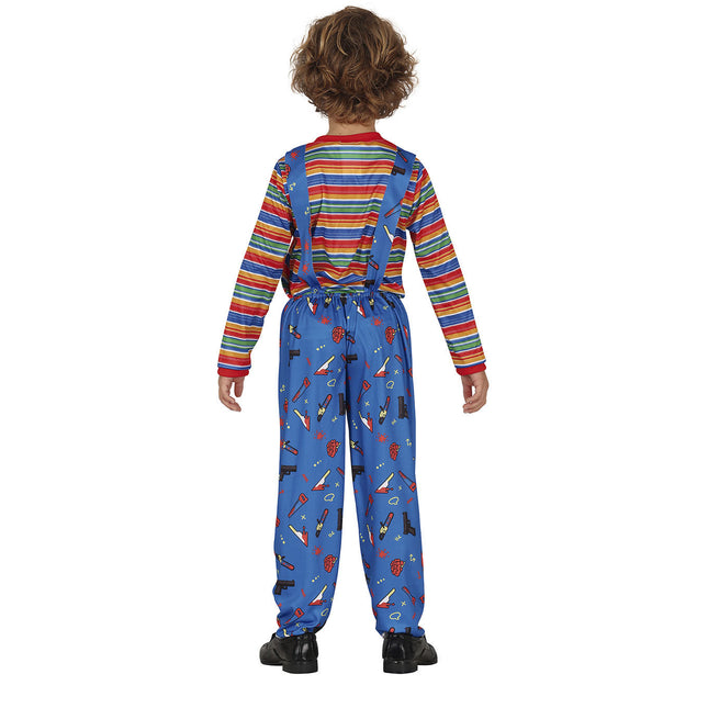 Costume di Halloween da bambola bambino blu