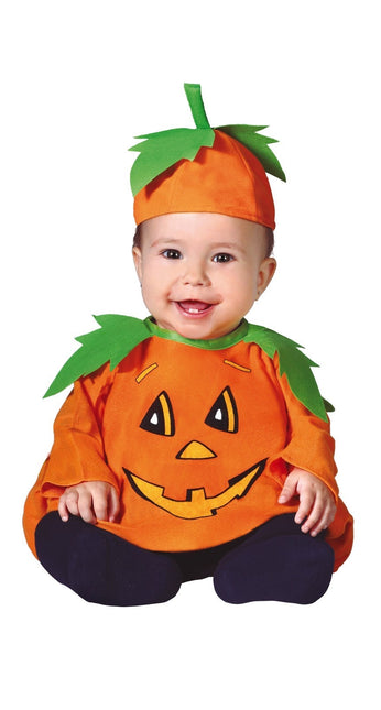 Costume di Halloween da zucca per bambino arancione