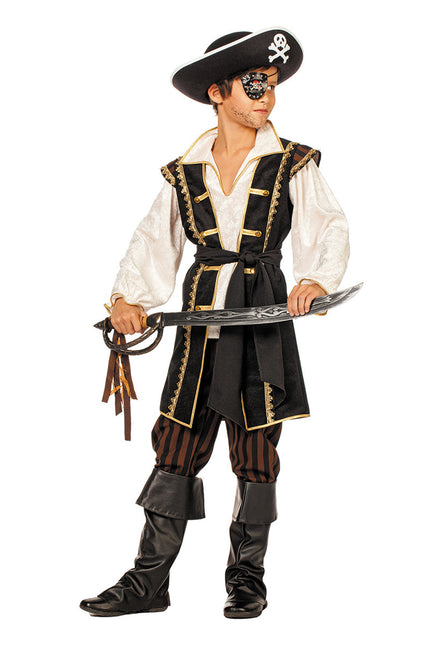 Costume da pirata nero bambino