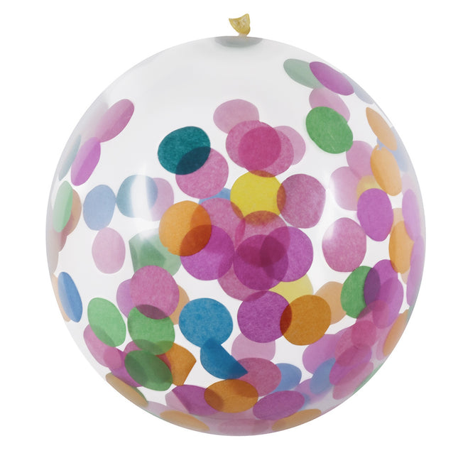 Palloncini Colorati Coriandoli 30cm 5pz