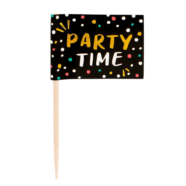 Bastoncini da cocktail Party Time 7cm 24pz