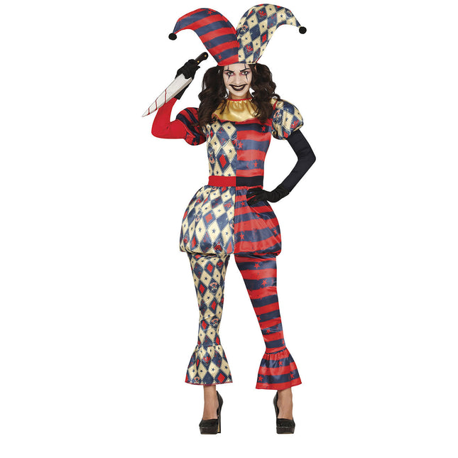 Costume di Halloween da Arlecchino Donna horror