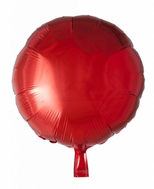 Palloncino ad elio rotondo rosso 46 cm vuoto