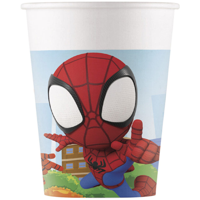 Tazze Spidey e i suoi fantastici amici 200ml 8 pezzi